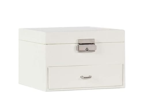 IWENZHKPA SchmuckkäStchen Jewellery Box Schublade Schmuckschatullen Großer Spiegel Tragbare Reise Aufbewahrungsbox Ohrringe Armbänder Halsketten Exquisite Organizer Box Schmuckaufbewahrung IWENZHKPA SchmuckkäStchen Jewellery Box Schublade Schmuckschatullen Großer Spiegel Tragbare Reise Aufbewahrungsbox Ohrringe Armbänder Halsketten Exquisite Organizer Box Schmuckaufbewahrung von IWENZHKPA