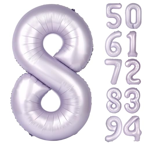 Flieder 8 Luftballon Zahlen Luftballons 40 Zoll 8 Geburtstag Dekorationen für Mädchen Geburtstag Luftballons Lavendel Party Supplies Nummer 8 Ballon Flieder 8 Luftballon Zahlen Luftballons 40 Zoll 8 Geburtstag Dekorationen für Mädchen Geburtstag Luftballons Lavendel Party Supplies Nummer 8 Ballon von IWERP