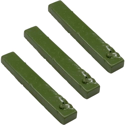 IWIWE Grünes DOP-Wachs, geeignet für Lapidar-Cabachon-Formen, Schneiden und Polieren von Lapidarstäbchen (3er-Pack) von IWIWE
