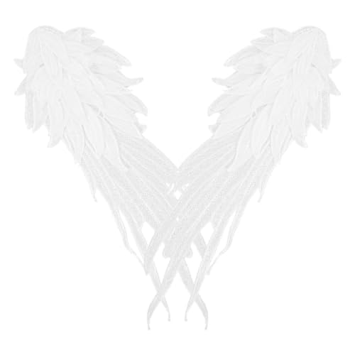 IWOWHERO 1 Paar Flicken zum Nähen kleider garming Flügel Flicken für Bekleidung Dekoration bestickt Stich Applikation zum Nähen von Kleidungsstücken Flicken für Kleidung Polyestergarn Weiß IWOWHERO 1 Paar Flicken zum Nähen kleider garming Flügel Flicken für Bekleidung Dekoration bestickt Stich Applikation zum Nähen von Kleidungsstücken Flicken für Kleidung Polyestergarn Weiß von IWOWHERO