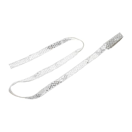 IWOWHERO 1 Rolle Gürtel aus Strass schminkspiegel schmink spiegel Strassborte hochzeitsschleier Geschenkdekoration Strassaufkleber zum Aufbügeln DIY Handwerk Strass Bling-Wrap Strasssteine von IWOWHERO