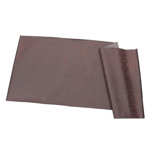 IWOWHERO 1 Rolle Leder mit geometrischem Muster Herstellung dekoration slico dekoring puppen kleidung the craft Lederreste Leder-Kits Lederflicken für Hüte Leder nähen Kunstleder Brown von IWOWHERO