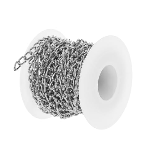 IWOWHERO 1 Rolle Materialien für Schmuckhalsketten Kette verlängern verdrehte Ketten Halskette Erweiterungen Bordstein Armbinde schmuckherstellung dicke Kette DIY-Kette Aluminium Silver von IWOWHERO