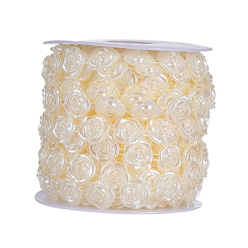 IWOWHERO 1 Rolle Perlen mit Rosenbesatz ritual ritals bastelmaterial kız çocuk elbisesi bastelzeug Blumen- trimmen Hochzeit Nähen dekoration Perlenverzierung Rosenverzierungen Plastik Beige IWOWHERO 1 Rolle Perlen mit Rosenbesatz ritual ritals bastelmaterial kız çocuk elbisesi bastelzeug Blumen- trimmen Hochzeit Nähen dekoration Perlenverzierung Rosenverzierungen Plastik Beige von IWOWHERO