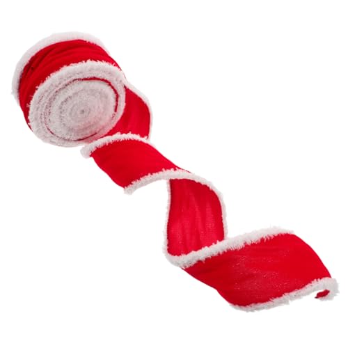 IWOWHERO 1 Rolle Weihnachtsdekoration mit rotem Band Bastelmaterial Farbige Bänder geschenkverpackung Kunsthandwerk Materialien Samtband Weihnachten DIY band für weihnachten Zierband Nylon IWOWHERO 1 Rolle Weihnachtsdekoration mit rotem Band Bastelmaterial Farbige Bänder geschenkverpackung Kunsthandwerk Materialien Samtband Weihnachten DIY band für weihnachten Zierband Nylon von IWOWHERO