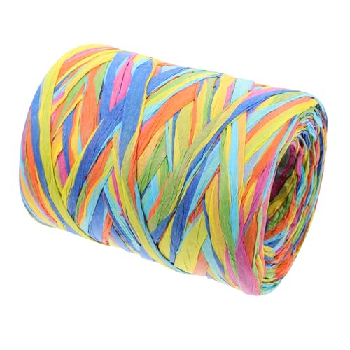 IWOWHERO 1 Rolle Zeichnungslinie für Papierseil Bastband DIY seil Papierseil selber machen Schleife verpackung papier schnur geschenkverpackung bastelschnur Bastseil Bastpapierseil von IWOWHERO