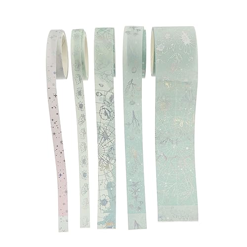 IWOWHERO 1 Rollen Handbuch und Klebeband Scrapbook-Bänder Washi Tape Washi DIY Bastelband Mehrzweck-Washi-Tape dekorative Klebebänder bedruckte Klebebänder DIY -Band Flüsterpapier Grün von IWOWHERO