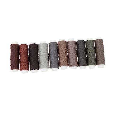 IWOWHERO 1 Satz Farben Gewachstem Flachfaden für Leder Nähprojekte Hochwertiges DIY Material für Armbänder Buchbindung und Handwerk von IWOWHERO