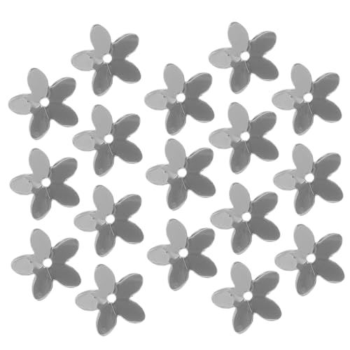 IWOWHERO 1 Satz Nähzubehör Strasssteine paket beutel flashes wedding decor dekorationen DIY -Handwerk Kleidung Kleid Pailletten DIY Pailletten dekorative Blumenpailletten Plastik Silver von IWOWHERO