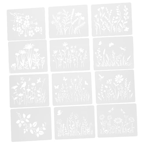 IWOWHERO 1 Satz Pflanzen Schablonen Teiliges Wiederverwendbares Diy und Zeichentemplate für Projekte für Scrapbooking und Bastelarbeiten IWOWHERO 1 Satz Pflanzen Schablonen Teiliges Wiederverwendbares Diy und Zeichentemplate für Projekte für Scrapbooking und Bastelarbeiten von IWOWHERO