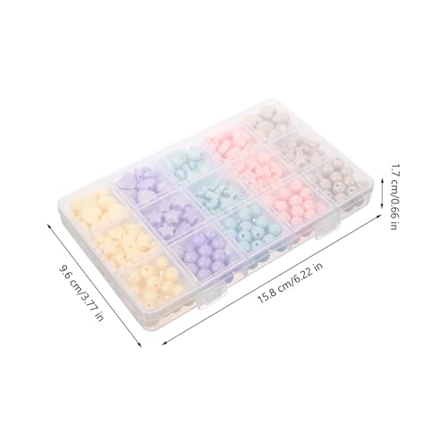 IWOWHERO 1 Schachtel Acrylperlen mit Stern Herz und Rundformen Bunte Bastelperlen für DIY Schmuckherstellung Lose Schmuck Perlen für Armbänder Halsketten Langlebige und Glatte IWOWHERO 1 Schachtel Acrylperlen mit Stern Herz und Rundformen Bunte Bastelperlen für DIY Schmuckherstellung Lose Schmuck Perlen für Armbänder Halsketten Langlebige und Glatte von IWOWHERO