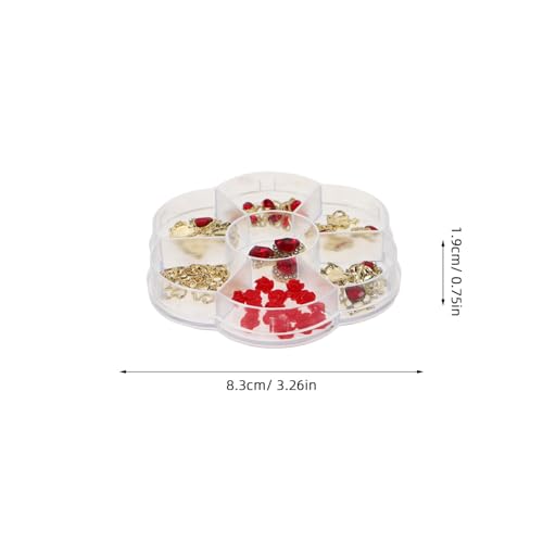 IWOWHERO 1 Schachtel Luxuriöse Nagelcharms aus Robustem Legierungsmetall Herz Schmetterling Krone Nail Art Zubehör für Romantische Anlässe Valentinstag Hochzeit DIY Maniküre Dekoration von IWOWHERO