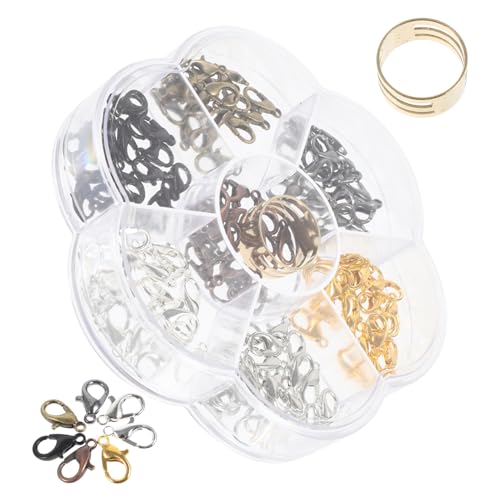 IWOWHERO 1 Schachtel Metall Lobster Verschluss Langlebig Gebogen Schmuck Karabinerverschluss für DIY Armbänder Halsketten Schmuckherstellung Zubehör IWOWHERO 1 Schachtel Metall Lobster Verschluss Langlebig Gebogen Schmuck Karabinerverschluss für DIY Armbänder Halsketten Schmuckherstellung Zubehör von IWOWHERO