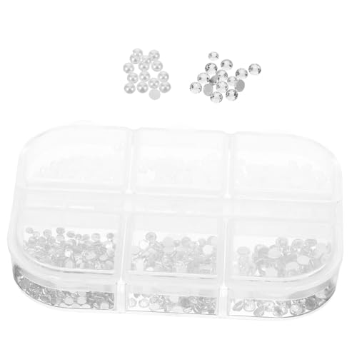 IWOWHERO 1 Schachtel Nail-Art-Zubehör Reiz Nagel funkeln kunststoffperlen hand made nailkndy nail supplies nail charms dekoration gelnägel zubehör Nailart-Juwelen und -Anhänger Plastik von IWOWHERO
