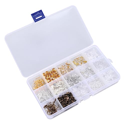 IWOWHERO 1 Schachtel Ohrringe Zubehör Material aus Set zur Herstellung von Ohrringen ohring set ohringaufbewahrung Ohrring Sicherheitsverschlüsse Ohrstecker Ohrring-Schriftrollen von IWOWHERO
