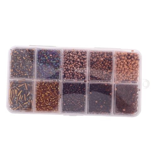 IWOWHERO 1 Set Sortierte Kleine Perlen: 10 Farben, 2 Mm Glasröhrenperlen Zur Diy-schmuckherstellung – Vielseitiges Bastelzubehör Für Kreative Projekte von IWOWHERO