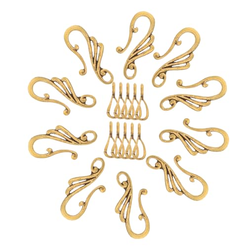 IWOWHERO 10 Sätze Ohrringe Zubehör Schmuck Knebelverschluss Verbindungsverschlüsse Für Ohrringe Halskette Knebelverschlüsse Ohrring-knebelschnallen Armbandverbinder Golden Zinklegierung IWOWHERO 10 Sätze Ohrringe Zubehör Schmuck Knebelverschluss Verbindungsverschlüsse Für Ohrringe Halskette Knebelverschlüsse Ohrring-knebelschnallen Armbandverbinder Golden Zinklegierung von IWOWHERO