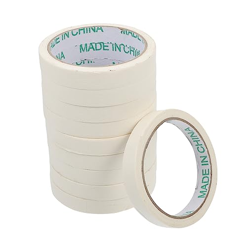IWOWHERO 10 Stück Abdeckband Klebeband Malerband Papier Farbiges Auto Sprühband Einseitiges Kreppband Leicht Abreißbares Malerband Weißer Gummi IWOWHERO 10 Stück Abdeckband Klebeband Malerband Papier Farbiges Auto Sprühband Einseitiges Kreppband Leicht Abreißbares Malerband Weißer Gummi von IWOWHERO
