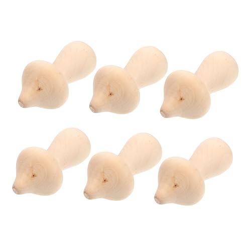 IWOWHERO 10 Stück Hölzerner Pilz Pilzkunst Schild Miniatur Mini-pilzmodell Dekoration Party Pilze Pilzdekor Malen Selber Machen Gartengestaltung Ornamente Pilz Malen Holz von IWOWHERO
