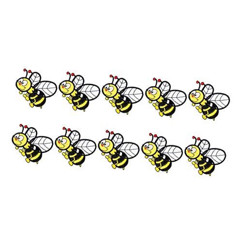 IWOWHERO 10 Stück Teiliges Bestickte Bienen Aufnäher zum Aufnähen und Aufbügeln Niedliche Cartoon Stoffpatches für Kleidung Taschen Schuhe und Hüte Praktische Flecken zum Reparieren und IWOWHERO 10 Stück Teiliges Bestickte Bienen Aufnäher zum Aufnähen und Aufbügeln Niedliche Cartoon Stoffpatches für Kleidung Taschen Schuhe und Hüte Praktische Flecken zum Reparieren und von IWOWHERO