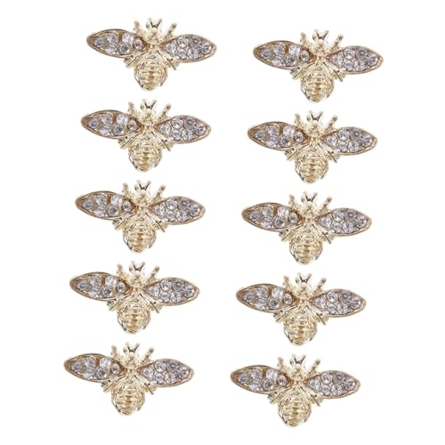 IWOWHERO 10 Stück Teiliges Bienen Nail Charm aus Langlebiger Legierung Vielseitige Nagelschmuck Dekoration für Maniküre Make up Körper Taschen und DIY Kunsthandwerk IWOWHERO 10 Stück Teiliges Bienen Nail Charm aus Langlebiger Legierung Vielseitige Nagelschmuck Dekoration für Maniküre Make up Körper Taschen und DIY Kunsthandwerk von IWOWHERO