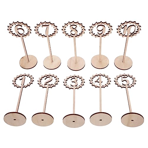 IWOWHERO 10 Stück Teiliges Holz Tischnummern Hochzeit mit Kunstvoller Hohlraum Praktische und Dekorative Präzise Geschnittene Zahlen für Tischkarten Hochzeitsfeier IWOWHERO 10 Stück Teiliges Holz Tischnummern Hochzeit mit Kunstvoller Hohlraum Praktische und Dekorative Präzise Geschnittene Zahlen für Tischkarten Hochzeitsfeier von IWOWHERO