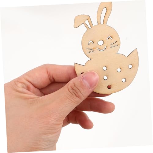 IWOWHERO 10 Stück Teiliges Unbemalte Holz Osterhasen zum Bemalen Leichte DIY Holzfiguren für Osterdekoration Niedliche Hasenform für Tischmittelstücke und Festliche Frühlingsdeko IWOWHERO 10 Stück Teiliges Unbemalte Holz Osterhasen zum Bemalen Leichte DIY Holzfiguren für Osterdekoration Niedliche Hasenform für Tischmittelstücke und Festliche Frühlingsdeko von IWOWHERO