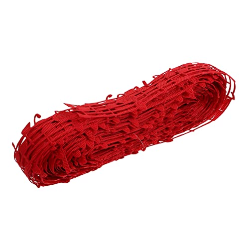 IWOWHERO 10 Verpackungsband strechband bandalletes Weihnachtsgeschenkband mit Musiknoten Musikalisches Band dekobänder dünnes Band zum Basteln Stoff Paketband Musiknotenband Polyester rot von IWOWHERO