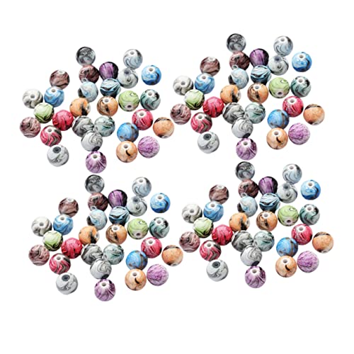 IWOWHERO 100 Stück Bunte DIY Resin Perlen Mix Runde Ink Painting Schmuckperlen für Halsketten Armbänder Bastelarbeiten Große Abstandshalter Zubehör IWOWHERO 100 Stück Bunte DIY Resin Perlen Mix Runde Ink Painting Schmuckperlen für Halsketten Armbänder Bastelarbeiten Große Abstandshalter Zubehör von IWOWHERO