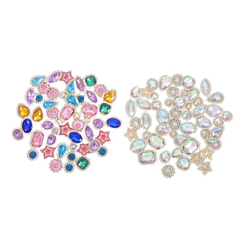 IWOWHERO 100 Stück DIY Haarspange Strass Ornament: Sonnenblume Strass Blume Zum Nähen - Dekoratives Ornament Für Kleid Und Kleidung IWOWHERO 100 Stück DIY Haarspange Strass Ornament: Sonnenblume Strass Blume Zum Nähen - Dekoratives Ornament Für Kleid Und Kleidung von IWOWHERO