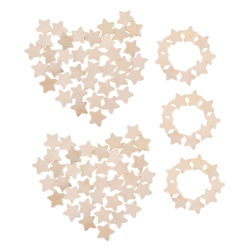 IWOWHERO 100 Stück Diy Holzperlen Fünfzackige Sterne Perlen für Schmuckherstellung Bastelzubehör und Kinderprojekte für Armbänder und Dekorationen IWOWHERO 100 Stück Diy Holzperlen Fünfzackige Sterne Perlen für Schmuckherstellung Bastelzubehör und Kinderprojekte für Armbänder und Dekorationen von IWOWHERO
