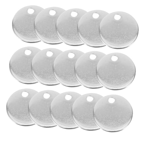 IWOWHERO 100 Stück Edelstahlscheiben Zum Selbermachen Von Laschen Hundemarken Id Metall Erkennungsmarken Blanko Anhänger Blanko Stempelanhänger Welpen Id Tags Tags Für Haustiere IWOWHERO 100 Stück Edelstahlscheiben Zum Selbermachen Von Laschen Hundemarken Id Metall Erkennungsmarken Blanko Anhänger Blanko Stempelanhänger Welpen Id Tags Tags Für Haustiere von IWOWHERO