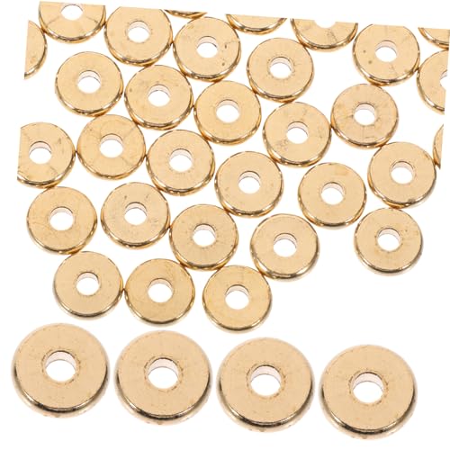 IWOWHERO 100 Stück Handwerks Perlen groß Wohnung Perlen für Schmuckhersteller sortiert schmuck machen Handgemachter Schmuck DIY -Schmuckzubehör Abstandsperlen selber machen Kupfer Golden IWOWHERO 100 Stück Handwerks Perlen groß Wohnung Perlen für Schmuckhersteller sortiert schmuck machen Handgemachter Schmuck DIY -Schmuckzubehör Abstandsperlen selber machen Kupfer Golden von IWOWHERO