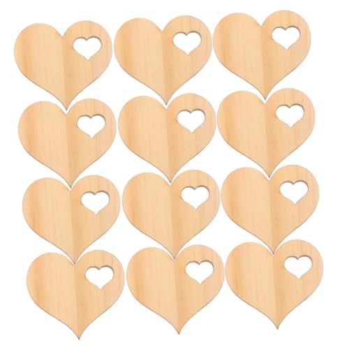 IWOWHERO 100 Stück Herzförmige Holzscheiben Unlackierte Holzverzierungen für DIY Bastelarbeiten Valentinstag Hochzeitsdeko Geschenkanhänger Holzstreuteile IWOWHERO 100 Stück Herzförmige Holzscheiben Unlackierte Holzverzierungen für DIY Bastelarbeiten Valentinstag Hochzeitsdeko Geschenkanhänger Holzstreuteile von IWOWHERO