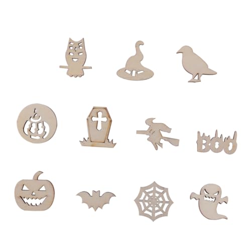 IWOWHERO 100 Stück Teiliges Halloween Holzscheiben zum Basteln Unbehandelte Holzchips für DIY Graffiti Malen Dekorationen Umweltfreundlich für Festdeko IWOWHERO 100 Stück Teiliges Halloween Holzscheiben zum Basteln Unbehandelte Holzchips für DIY Graffiti Malen Dekorationen Umweltfreundlich für Festdeko von IWOWHERO