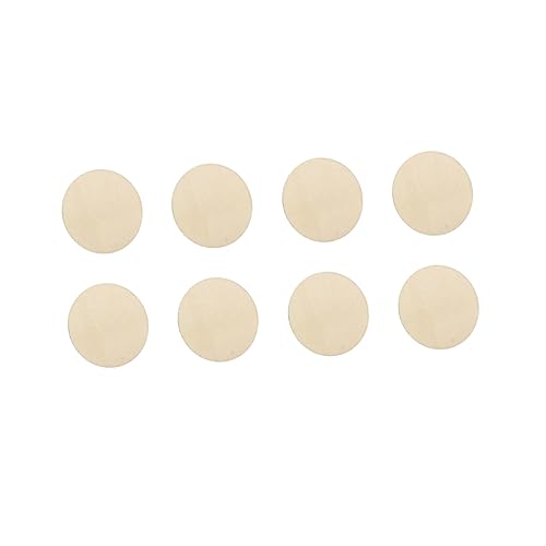 IWOWHERO 100 Stück runde Holzspäne Wenn unfertig vorgebohrt leer runden groß Küchenkinder holzspachtelmasse holzchips DIY Graffiti Holzscheiben Bastelzubehör zum Selbermachen Hölzern von IWOWHERO