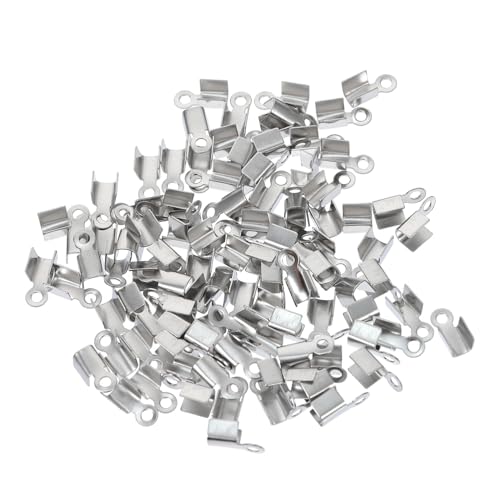IWOWHERO 100Stücke Gitterkettenanschlüsse Hochwertige PVC Seilschnalle für Armbänder für DIY Schmuckherstellung Langlebig Glänzend Einfach zu Verwenden von IWOWHERO