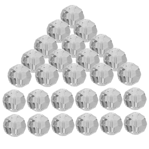 IWOWHERO 100Stücke Kristallperlen Facettierte DIY Perlen für Vorhänge Fenster Accessoires Bastelperlen zum Selbermachen Vielseitig Einsetzbar für Projekte von IWOWHERO