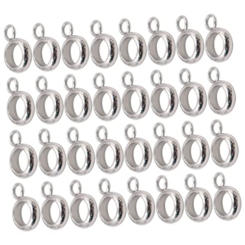 IWOWHERO 100Stücke Ring Bail Perlen für DIY Schmuck Abstandshalter für Armbänder und Kunsthandwerk für Projekte Hochwertige Verarbeitung von IWOWHERO