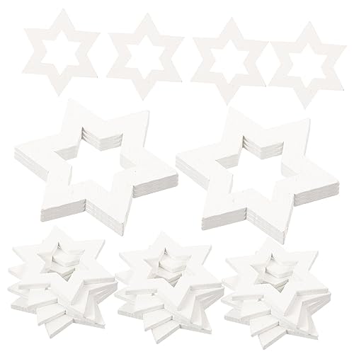IWOWHERO 100Stücke Unvollendete Hexagramm Holzscheiben DIY Holzornamente für Projekte Dekorieren Langlebig und Vielseitig Einsetzbar IWOWHERO 100Stücke Unvollendete Hexagramm Holzscheiben DIY Holzornamente für Projekte Dekorieren Langlebig und Vielseitig Einsetzbar von IWOWHERO