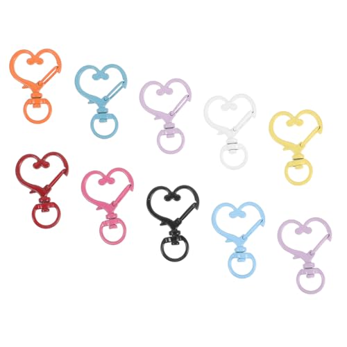 IWOWHERO 10Stücke Drehbare Schnallenringe für Handtaschen Metall Schlüsselanhänger für Geldbörsen und Riemen Zubehör für DIY Projekte und Schmuckherstellung Langlebig von IWOWHERO