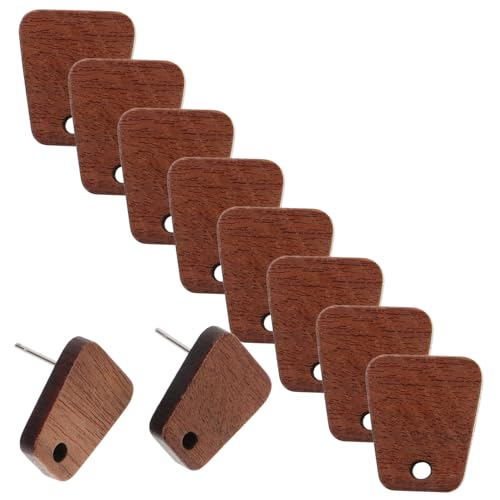 IWOWHERO 10Stücke Holz Ohrring Bolzenrohlinge für DIY Schmuckherstellung Ohrnadel für Ohrringe Geometrischem Design für von IWOWHERO