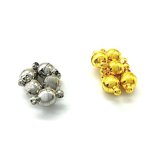 IWOWHERO 10Stücke Magnetische Schmuckverschlüsse Starke Zylinderverschlüsse Für DIY Halsketten Armbänder Und Fußkettchen Goldene Und Weiße Haken Bastelprojekte IWOWHERO 10Stücke Magnetische Schmuckverschlüsse Starke Zylinderverschlüsse Für DIY Halsketten Armbänder Und Fußkettchen Goldene Und Weiße Haken Bastelprojekte von IWOWHERO