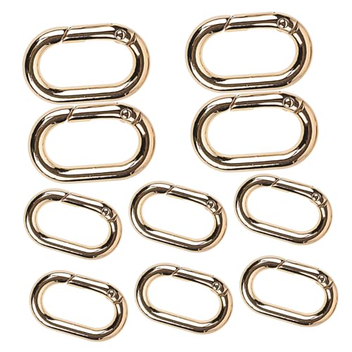 IWOWHERO 10Stücke Metall Federverschlüsse Ovaler Karabinerhaken für Schlüsselanhänger Taschen und Dekorationen Praktische und Stabile Verbindungselemente für DIY Projekte IWOWHERO 10Stücke Metall Federverschlüsse Ovaler Karabinerhaken für Schlüsselanhänger Taschen und Dekorationen Praktische und Stabile Verbindungselemente für DIY Projekte von IWOWHERO