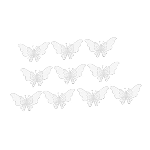 IWOWHERO 10Stücke Schmetterlinge Organza Applikationen Stickerei Patches für Nähprojekte Verzierungen für Hochzeitskleider Brautaccessoires und Langlebig IWOWHERO 10Stücke Schmetterlinge Organza Applikationen Stickerei Patches für Nähprojekte Verzierungen für Hochzeitskleider Brautaccessoires und Langlebig von IWOWHERO