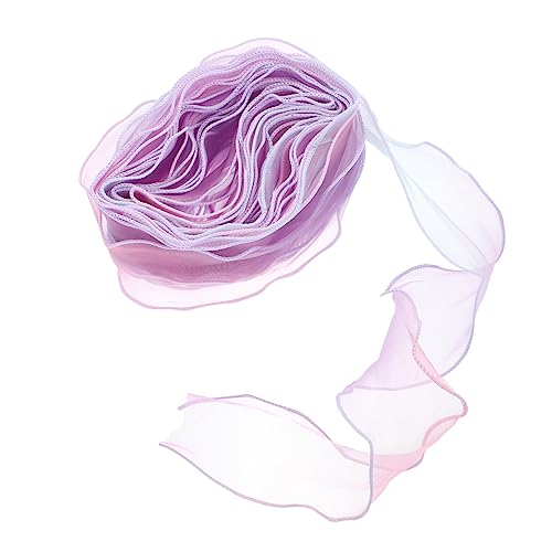 IWOWHERO 10St Gürtel aus Schneegaze seidenband bändchen Blumenstrauß Dekorationsband Hochzeit organza Geschenkverpackungsband für DIY Welle schmücken Material Schleife Violett von IWOWHERO