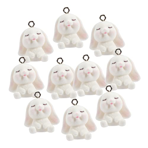 IWOWHERO 10stücke Teiliges Süße Kaninchen Charms Für Schmuckherstellung Flocken Und Harzanhänger Für Kreative -projekte Für Ostern Und Modische Accessoires IWOWHERO 10stücke Teiliges Süße Kaninchen Charms Für Schmuckherstellung Flocken Und Harzanhänger Für Kreative -projekte Für Ostern Und Modische Accessoires von IWOWHERO