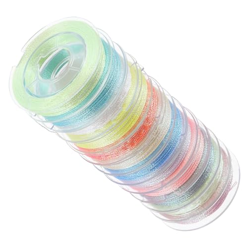 IWOWHERO 12 Rollen leuchtendes Stickgarn multi silbernes Stickgarn Faden für Nähmaschine Nähen Stickfaden praktisches Nähgarn bequemer Nähfaden Nähzubehör T-Shirt-Garn DIY-Nähgarn Polyester IWOWHERO 12 Rollen leuchtendes Stickgarn multi silbernes Stickgarn Faden für Nähmaschine Nähen Stickfaden praktisches Nähgarn bequemer Nähfaden Nähzubehör T-Shirt-Garn DIY-Nähgarn Polyester von IWOWHERO
