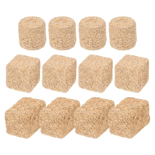 IWOWHERO 12 Stück Miniatur Heuhaufen, Dekorative Tischdekoration für Herbst, Mini Heuballen für Puppenhäuser Und DIY Bastelprojekte, Assortierte Farben, 2x2cm IWOWHERO 12 Stück Miniatur Heuhaufen, Dekorative Tischdekoration für Herbst, Mini Heuballen für Puppenhäuser Und DIY Bastelprojekte, Assortierte Farben, 2x2cm von IWOWHERO