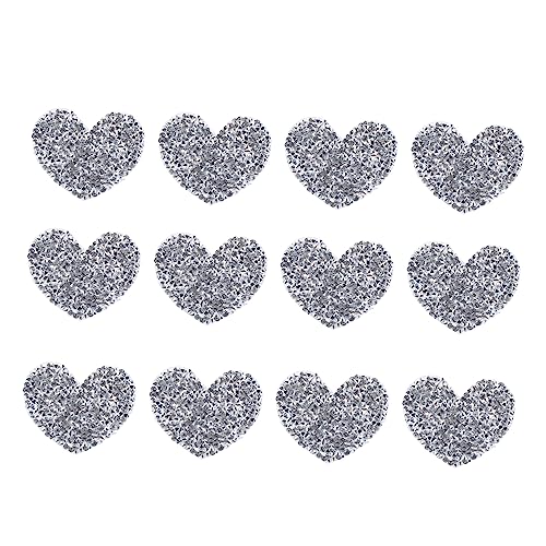 IWOWHERO 12Stücke Glänzende Strass Aufkleber Herzen DIY Stoffzubehör für Projekte zum Aufbügeln Kleidung Taschen Geschenkidee IWOWHERO 12Stücke Glänzende Strass Aufkleber Herzen DIY Stoffzubehör für Projekte zum Aufbügeln Kleidung Taschen Geschenkidee von IWOWHERO